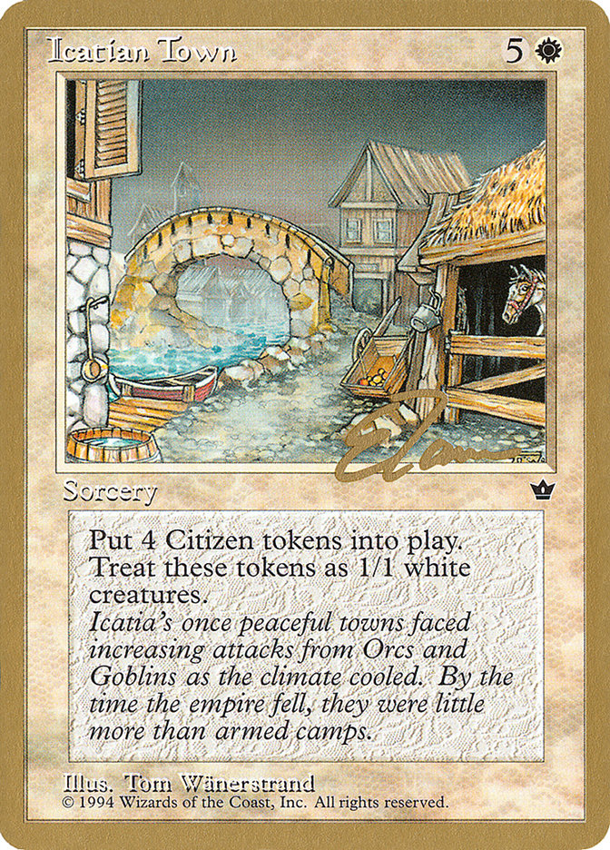 Icatian Town (Eric Tam) [Pro Tour Collector Set] | Gear Gaming Fayetteville