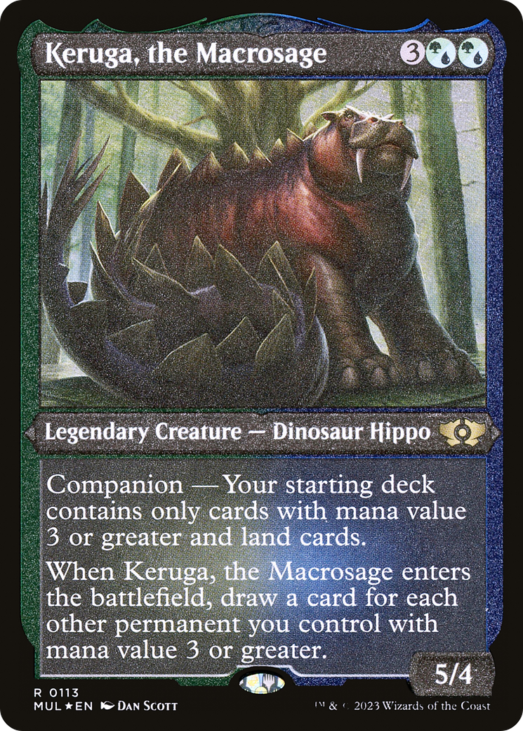 Keruga, the Macrosage (Foil Etched) [Multiverse Legends] | Gear Gaming Fayetteville