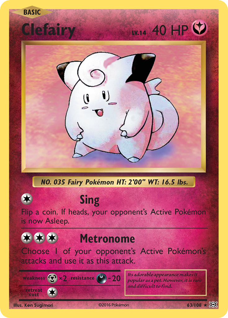 Clefairy (63/108) [XY: Evolutions] | Gear Gaming Fayetteville