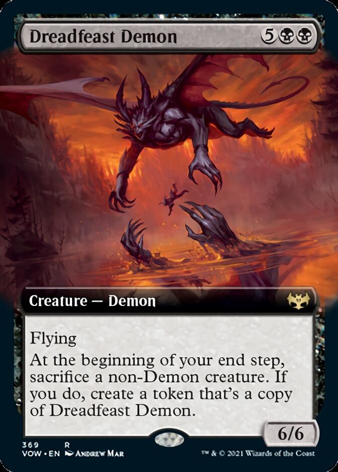 Dreadfeast Demon (Extended Art) [Innistrad: Crimson Vow] | Gear Gaming Fayetteville