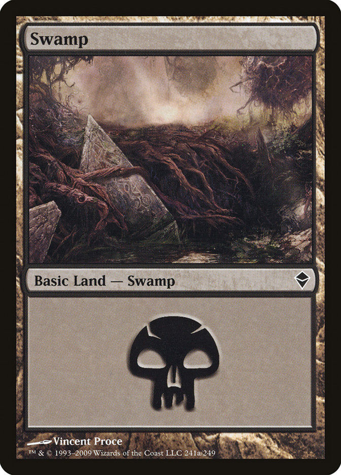 Swamp (241a) [Zendikar] | Gear Gaming Fayetteville