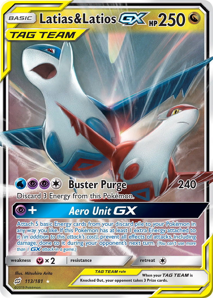 Latias & Latios GX (113/181) [Sun & Moon: Team Up] | Gear Gaming Fayetteville