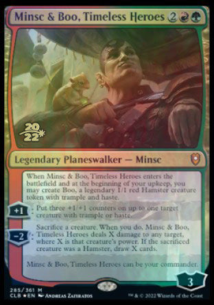 Minsc & Boo, Timeless Heroes [Commander Legends: Battle for Baldur's Gate Prerelease Promos] | Gear Gaming Fayetteville