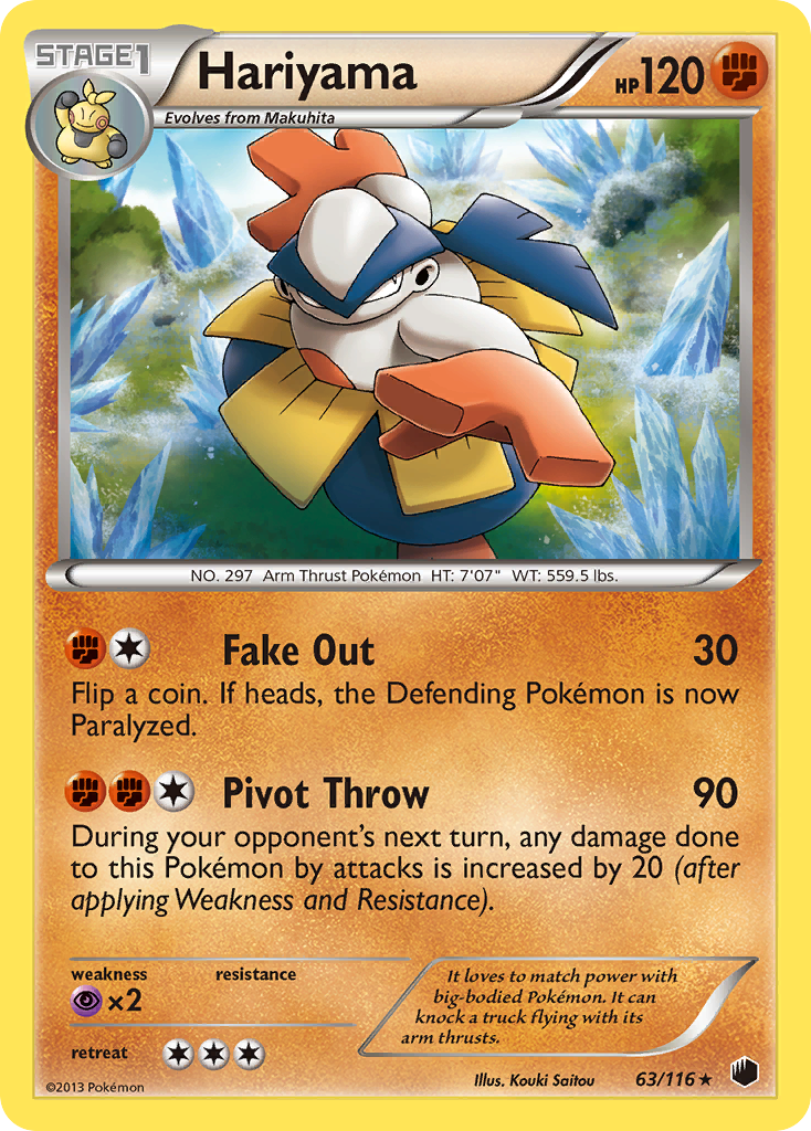 Hariyama (63/116) [Black & White: Plasma Freeze] | Gear Gaming Fayetteville