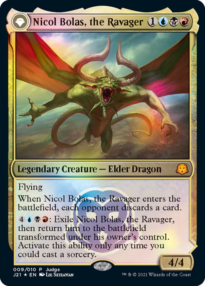 Nicol Bolas, the Ravager // Nicol Bolas, the Arisen [Judge Gift Cards 2021] | Gear Gaming Fayetteville