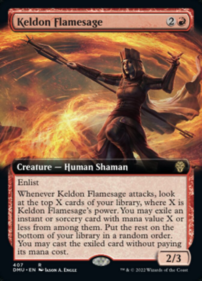 Keldon Flamesage (Extended Art) [Dominaria United] | Gear Gaming Fayetteville