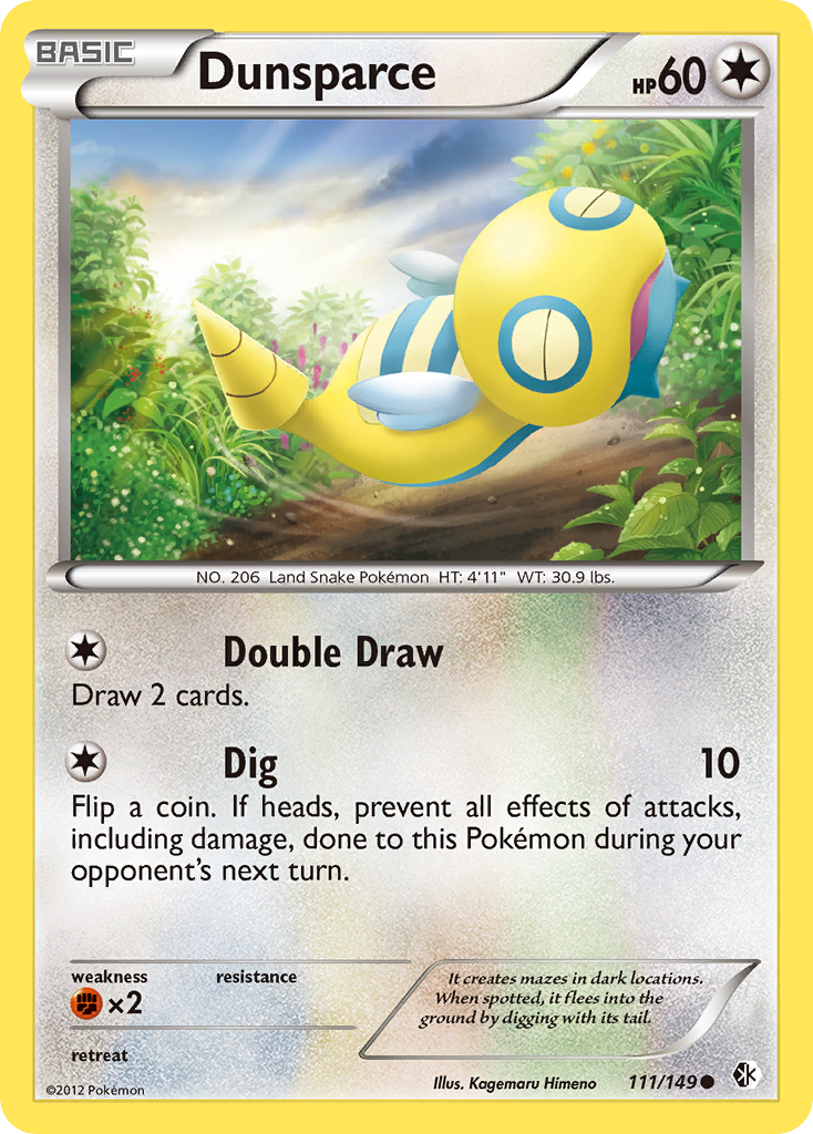 Dunsparce (111/149) [Black & White: Boundaries Crossed] | Gear Gaming Fayetteville