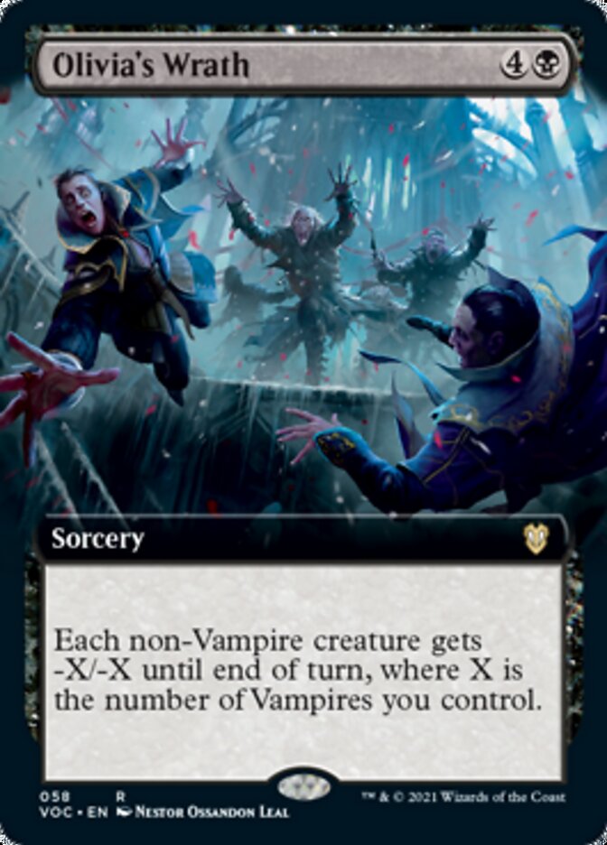 Olivia's Wrath (Extended Art) [Innistrad: Crimson Vow Commander] | Gear Gaming Fayetteville