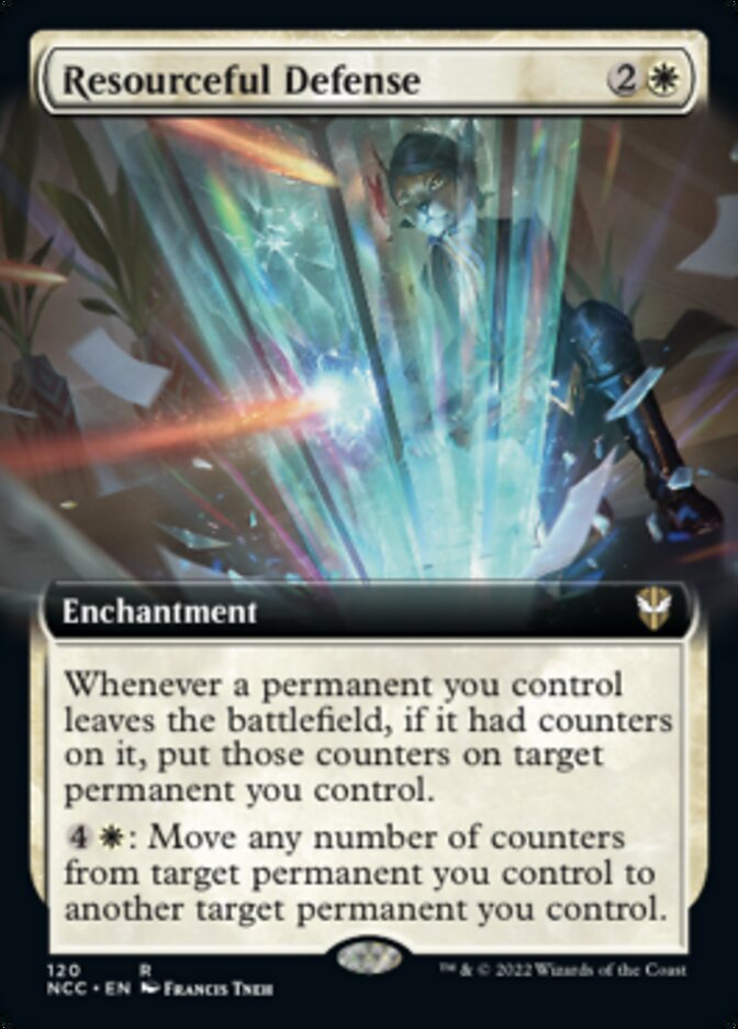 Resourceful Defense (Extended Art) [Streets of New Capenna Commander] | Gear Gaming Fayetteville