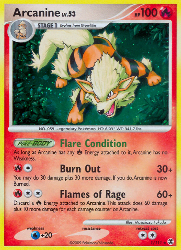 Arcanine (1/111) [Platinum: Rising Rivals] | Gear Gaming Fayetteville