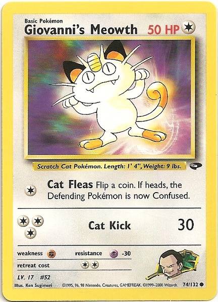 Giovanni's Meowth (74/132) [Gym Challenge Unlimited] | Gear Gaming Fayetteville