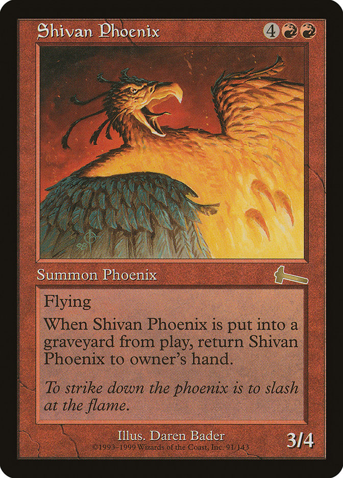 Shivan Phoenix [Urza's Legacy] | Gear Gaming Fayetteville