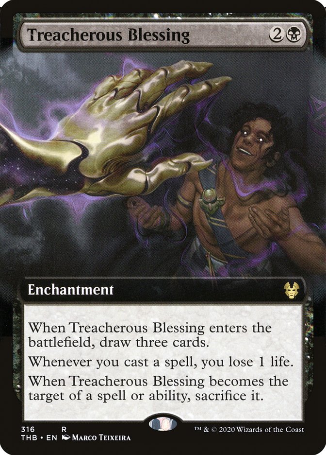 Treacherous Blessing (Extended Art) [Theros Beyond Death] | Gear Gaming Fayetteville