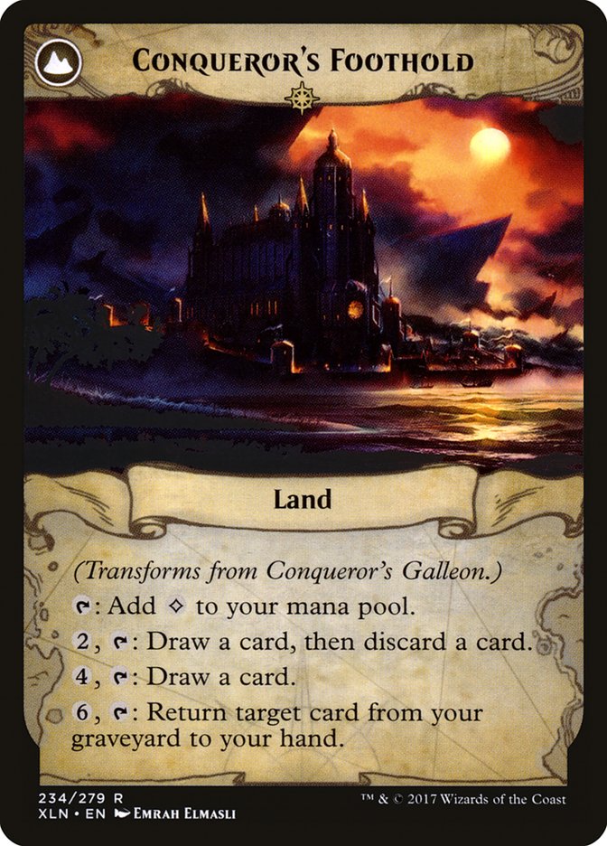 Conqueror's Galleon // Conqueror's Foothold [Ixalan] | Gear Gaming Fayetteville