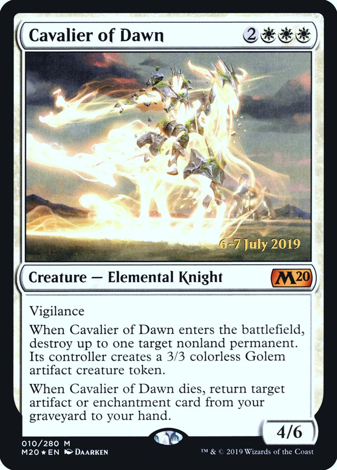 Cavalier of Dawn [Core Set 2020 Prerelease Promos] | Gear Gaming Fayetteville