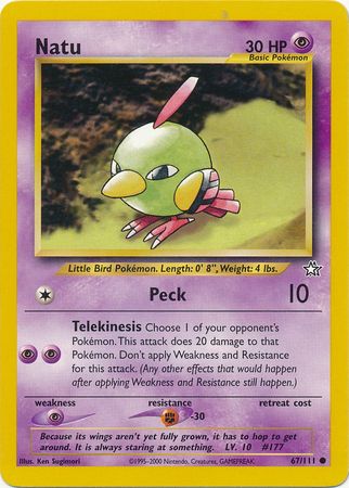 Natu (67/111) [Neo Genesis Unlimited] | Gear Gaming Fayetteville