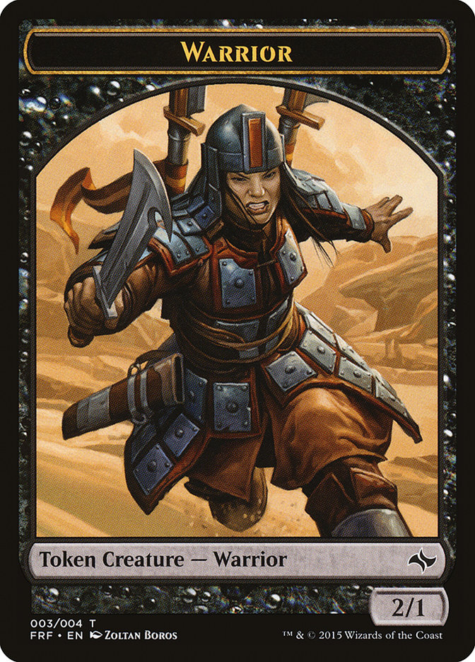 Warrior Token [Fate Reforged Tokens] | Gear Gaming Fayetteville