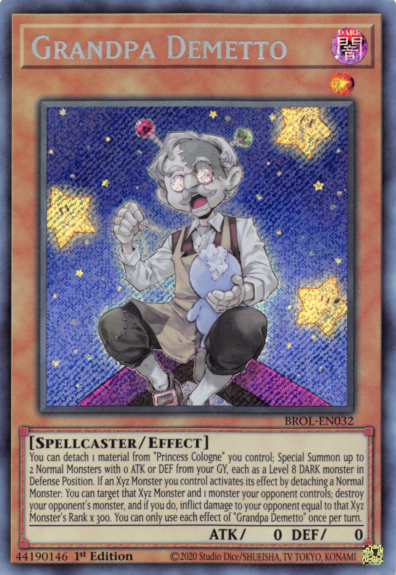 Grandpa Demetto [BROL-EN032] Secret Rare | Gear Gaming Fayetteville