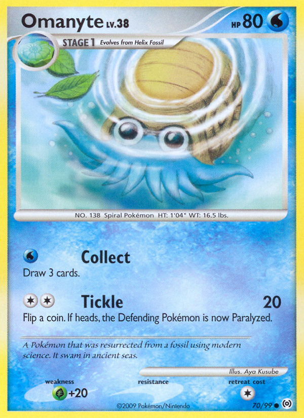 Omanyte (70/99) [Platinum: Arceus] | Gear Gaming Fayetteville