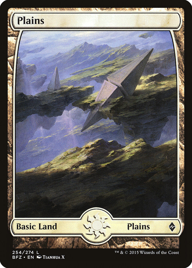 Plains (254) (Full Art) [Battle for Zendikar] | Gear Gaming Fayetteville