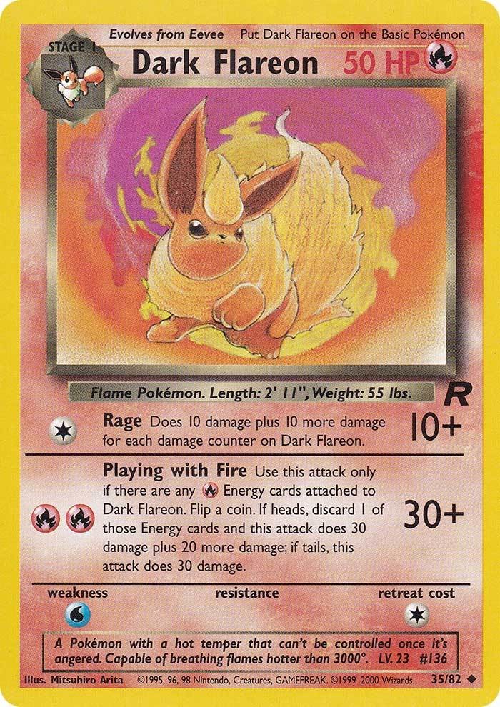 Dark Flareon (35/82) [Team Rocket Unlimited] | Gear Gaming Fayetteville