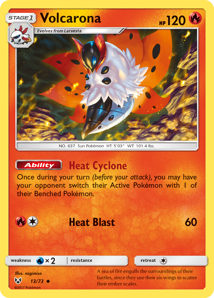 Volcarona (13/73) [Sun & Moon: Shining Legends] | Gear Gaming Fayetteville