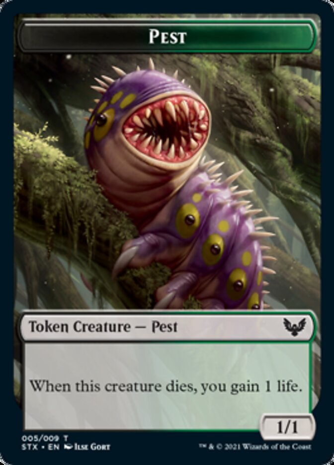 Pest Token [Strixhaven: School of Mages Tokens] | Gear Gaming Fayetteville