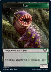 Food // Pest Double-Sided Token [Commander 2021 Tokens] | Gear Gaming Fayetteville