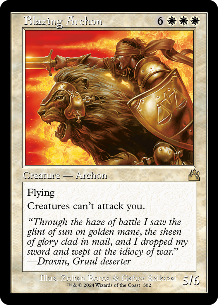 Blazing Archon (Retro Frame) [Ravnica Remastered] | Gear Gaming Fayetteville