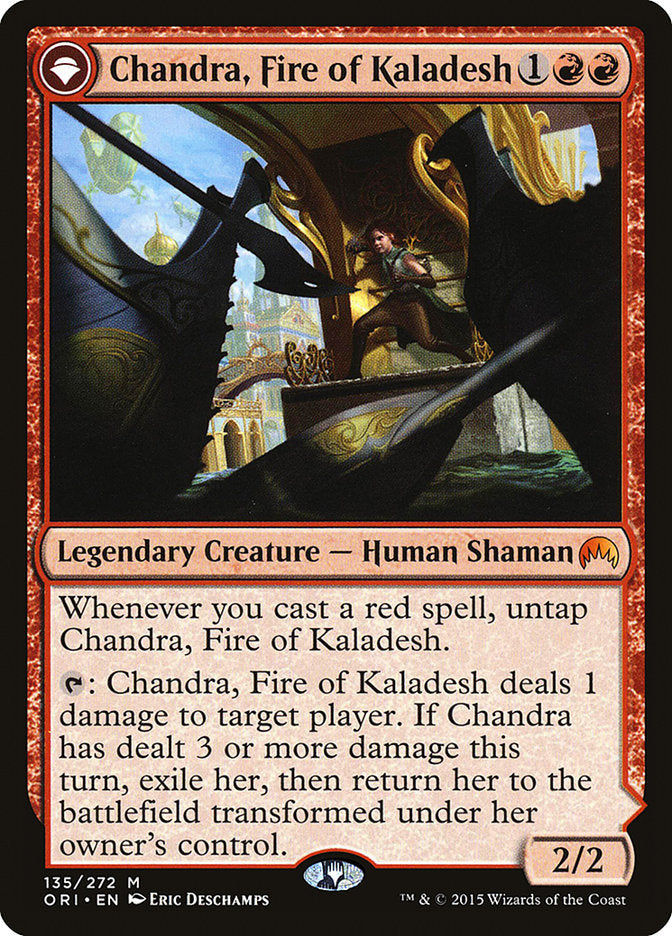 Chandra, Fire of Kaladesh // Chandra, Roaring Flame [Magic Origins] | Gear Gaming Fayetteville