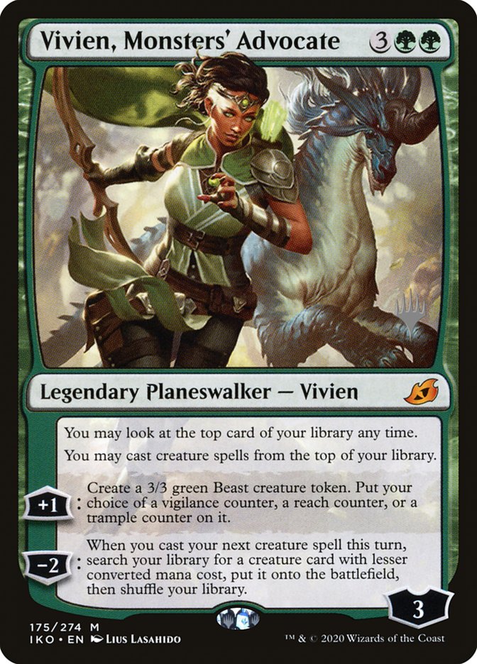 Vivien, Monsters' Advocate (Promo Pack) [Ikoria: Lair of Behemoths Promos] | Gear Gaming Fayetteville