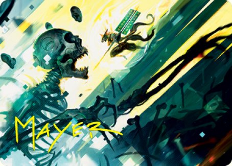 Repel the Vile Art Card (Gold-Stamped Signature) [Kamigawa: Neon Dynasty Art Series] | Gear Gaming Fayetteville