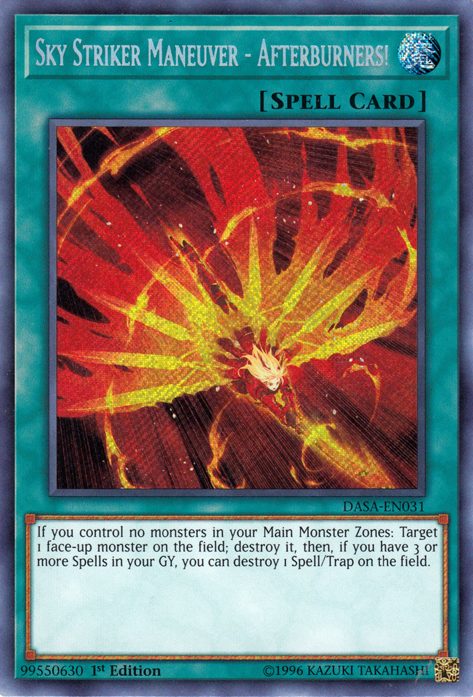 Sky Striker Maneuver - Afterburners! [DASA-EN031] Secret Rare | Gear Gaming Fayetteville