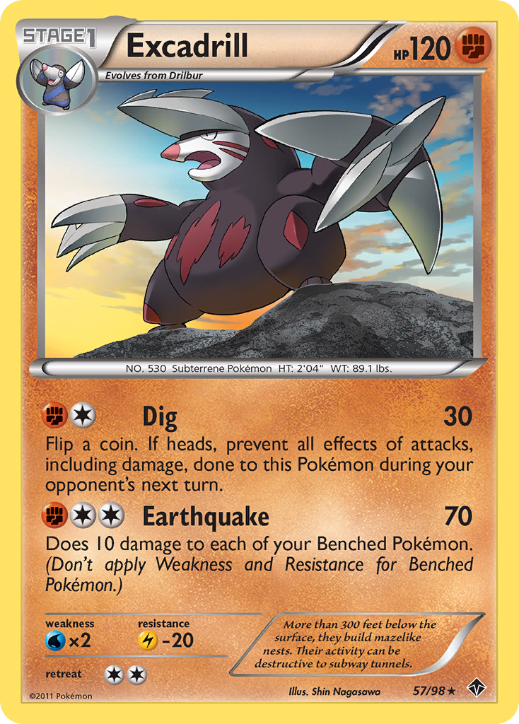 Excadrill (57/98) [Black & White: Emerging Powers] | Gear Gaming Fayetteville