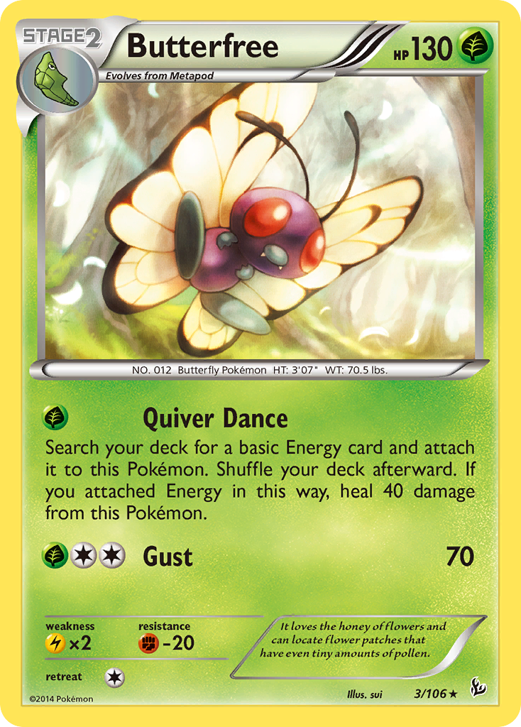 Butterfree (3/106) [XY: Flashfire] | Gear Gaming Fayetteville