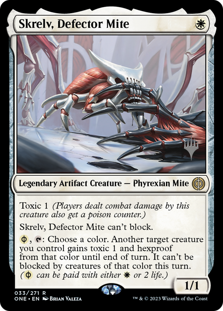 Skrelv, Defector Mite (Promo Pack) [Phyrexia: All Will Be One Promos] | Gear Gaming Fayetteville