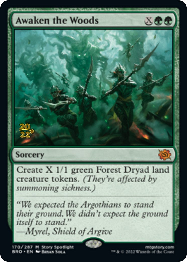 Awaken the Woods [The Brothers' War Prerelease Promos] | Gear Gaming Fayetteville