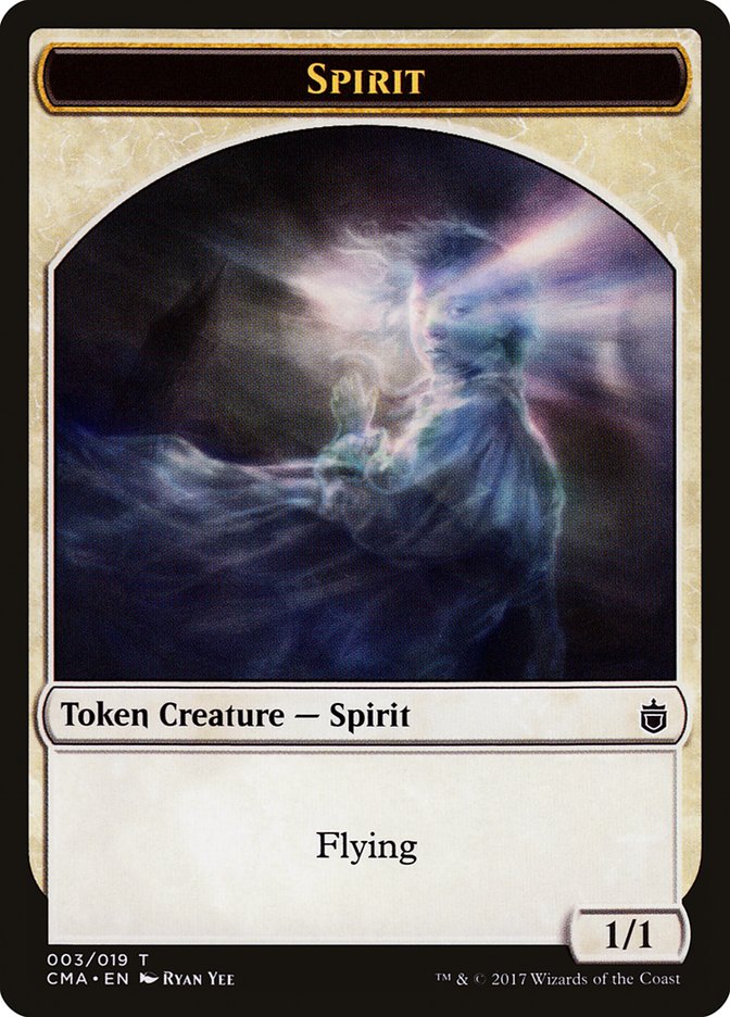 Spirit Token [Commander Anthology Tokens] | Gear Gaming Fayetteville