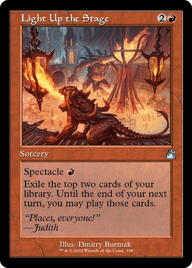 Light Up the Stage (Retro Frame) [Ravnica Remastered] | Gear Gaming Fayetteville