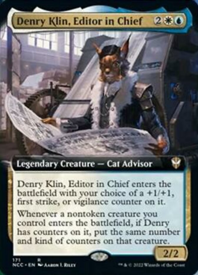 Denry Klin, Editor in Chief (Extended Art) [Streets of New Capenna Commander] | Gear Gaming Fayetteville