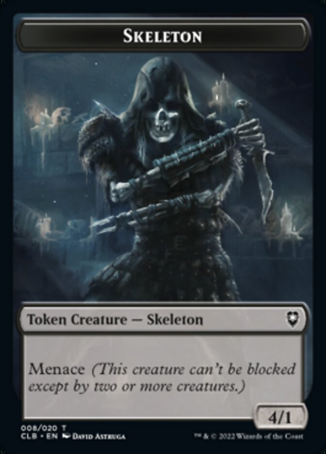 Skeleton Token [Commander Legends: Battle for Baldur's Gate Tokens] | Gear Gaming Fayetteville