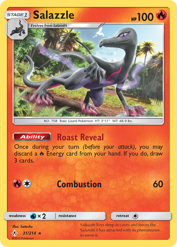 Salazzle (31/214) [Sun & Moon: Unbroken Bonds] | Gear Gaming Fayetteville