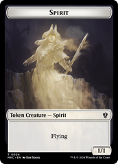 Spirit // Phyrexian Germ Double-Sided Token [Murders at Karlov Manor Commander Tokens] | Gear Gaming Fayetteville