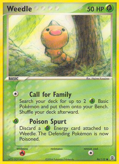 Weedle (86/112) [EX: FireRed & LeafGreen] | Gear Gaming Fayetteville