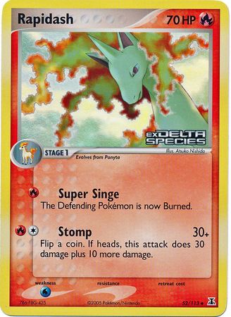 Rapidash (52/113) (Stamped) [EX: Delta Species] | Gear Gaming Fayetteville