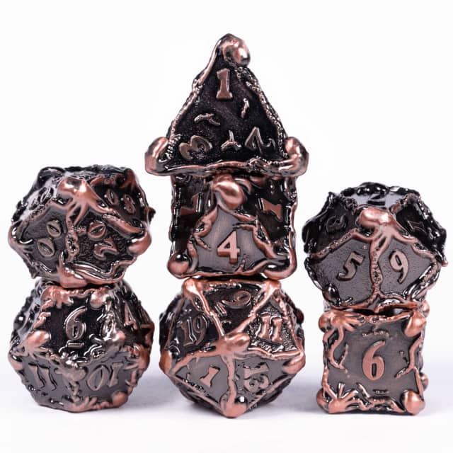 Udixi Ancient Copper Octopus Metal Dice | Gear Gaming Fayetteville