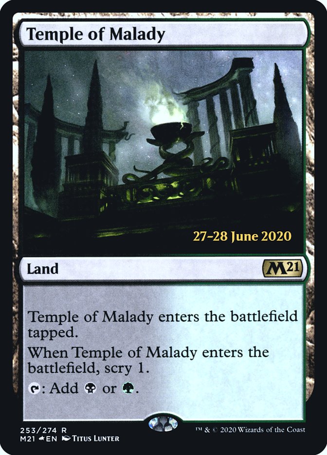 Temple of Malady [Core Set 2021 Prerelease Promos] | Gear Gaming Fayetteville