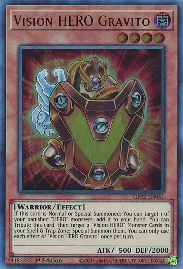 Vision HERO Gravito [GFP2-EN061] Ultra Rare | Gear Gaming Fayetteville