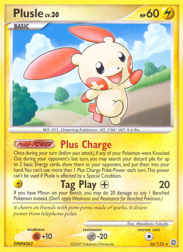 Plusle (36/132) [Diamond & Pearl: Secret Wonders] | Gear Gaming Fayetteville