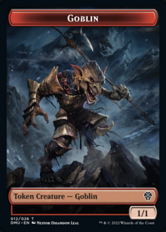 Saproling // Goblin Double-Sided Token [Dominaria United Tokens] | Gear Gaming Fayetteville